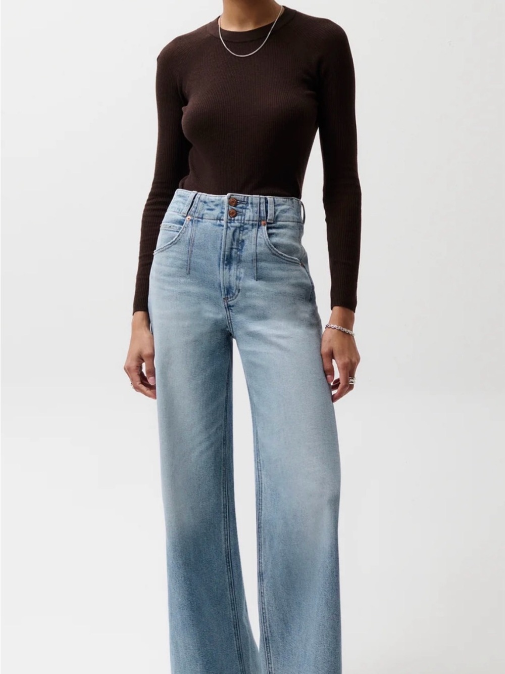 Pistola Lana High-Rise Wide Leg Jean-Terrace